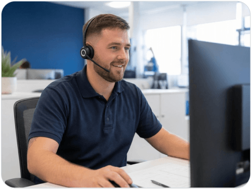 Apollo Skip Hire team member serving Belfast